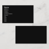 黒の背景 名刺 (正面/裏面)