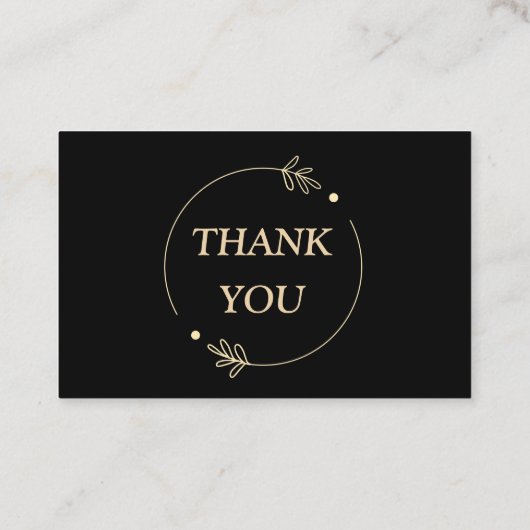 黒の背景 名刺 (裏面)