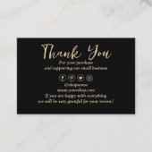 黒の背景 名刺 (正面)