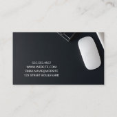 黒の背景 | Office宇宙エレクトロニクス 名刺 (裏面)