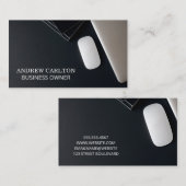 黒の背景 | Office宇宙エレクトロニクス 名刺 (正面/裏面)