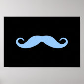 黒の色の口ひげを選ぶ ポスター (正面)