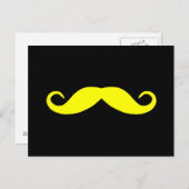 黒の色の口ひげを選ぶ ポストカード (正面/裏面)