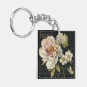 黒の花 キーホルダー (正面左)