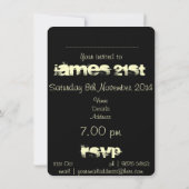 黒の落書き第21 招待状 (裏面)