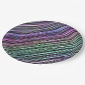 黒の虹のブラシストローク： ペーパープレート (アングル)