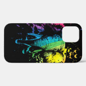 黒の虹のブルエレファント Case-Mate iPhoneケース (裏面 (横))