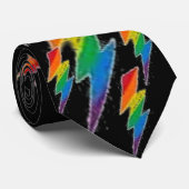 黒の虹の稲妻 ネクタイ (ロール)