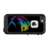 黒の虹Mahi Mahi LifeProof iPhoneケース (裏面横)