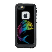 黒の虹Mahi Mahi LifeProof iPhoneケース (裏面)