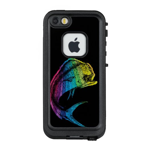黒の虹Mahi Mahi LifeProof iPhoneケース (裏面)