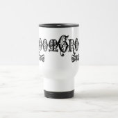 黒の蝶ネクタイを締めた新郎 トラベルマグ (中央)