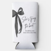 「黒の蝶結び」独身最後の夜  バチェロレッテパーティー スリム缶クーラー (正面)