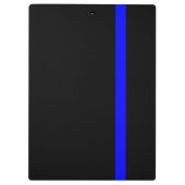 黒の記号による薄いブルーライン クリップボード (裏面)