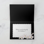 黒の誕生日真珠のネックレス カード (内部)