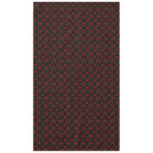 黒の赤いポインセチア テーブルクロス (正面)