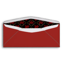 黒の赤いポインセチア