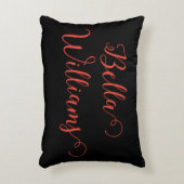 黒の赤いメモ アクセントクッション (正面(垂直))