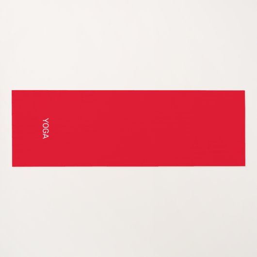 黒の赤い白い星模様 ヨガマット (裏面(横))