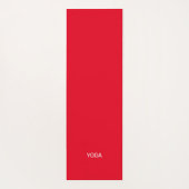 黒の赤い白い星模様 ヨガマット (裏面)