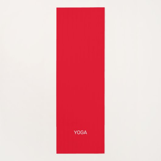 黒の赤い白い星模様 ヨガマット (裏面)