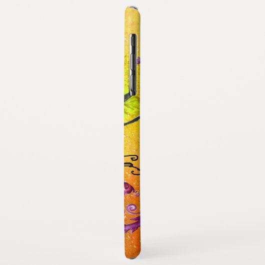 黒の赤ジェスターマスクの仮装イエローパープル Case-Mate iPhoneケース (裏面/左)