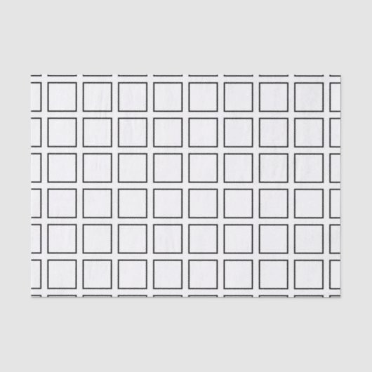 黒の輪郭付き正方形 薄葉紙 (正面)