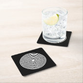 黒の迷宮 スクエアペーパーコースター (インサイチュ)
