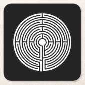 黒の迷宮 スクエアペーパーコースター (正面)