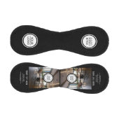 黒の追加ロゴカスタム文字会社写真 野球ボール (パネル)