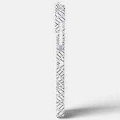 黒の部族のダイヤモンド泥の布アフリカパターン Case-Mate iPhoneケース (裏面 / 左)