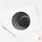 黒の重力 ラウンドシール (封筒)