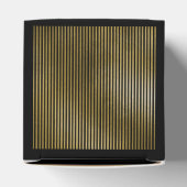 黒の金ゴールドコンセプトネームミニマルジオメトリ フェイバーボックス (上部)