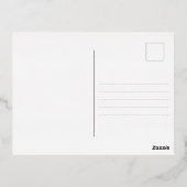 黒の金ゴールドスモダンクリプト |ホイルカードをありがとう 箔シーズンポストカード (裏面)