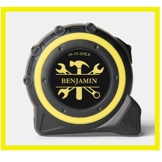 黒の金ゴールドツールセット名の日付 メジャー