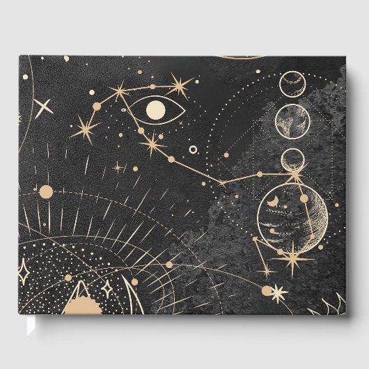 黒の金ゴールドパタ占星術のーン ゲストブック (正面)