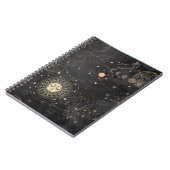 黒の金ゴールドパタ占星術のーン ノートブック (左側)