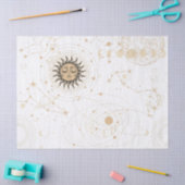 黒の金ゴールドパタ占星術のーン 薄葉紙 (クラフト)