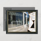 黒の金ゴールドモダン幾何学的抽象芸術 ポストカード (正面/裏面)