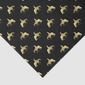 黒の金西部の喜びの馬 薄葉紙 (詳細)