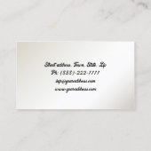 黒の長いカーリーヘアウィメンズ美しいサロンカード 名刺 (裏面)