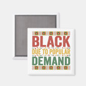 黒の需要黒人気があるの履歴月 マグネット (正面/裏面)