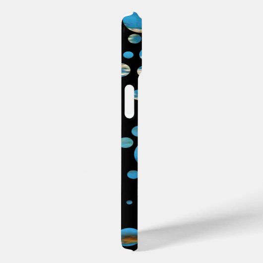 黒の青い泡 Case-Mate iPhoneケース (裏面 / 右)