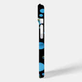 黒の青い泡 Case-Mate iPhoneケース (裏面 / 左)