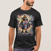 黒の面白い引用符 Tシャツ (正面)