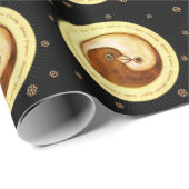 黒の鳩の平和及び調和の包装紙 ラッピングペーパー (ロールコーナー)