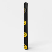 黒の黄色い顔パターン Case-Mate iPhoneケース (裏面/左)