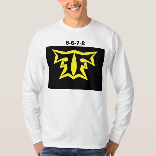 黒の黄色 Tシャツ (正面)