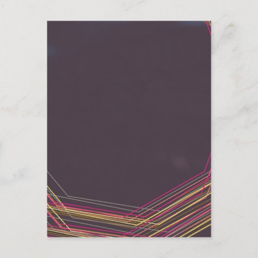 黒の0900抽象アート ポストカード (正面)