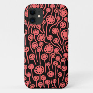 黒の090512熱帯ピンク iPhone 11 ケース
